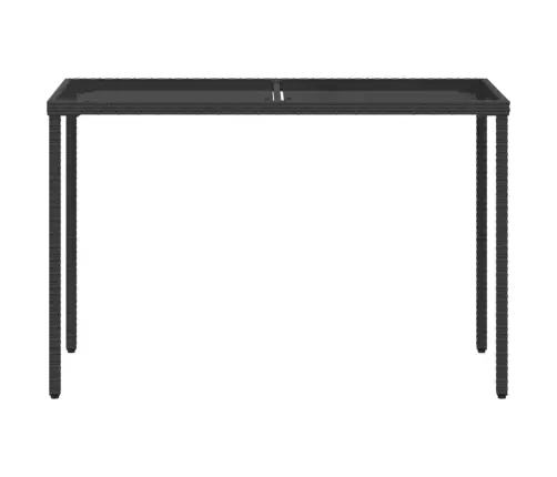 5-Daļīgs Dārza Mēbeļu Komplekts, Matrači, Melna Pe  Rotangpalma Vidaxl