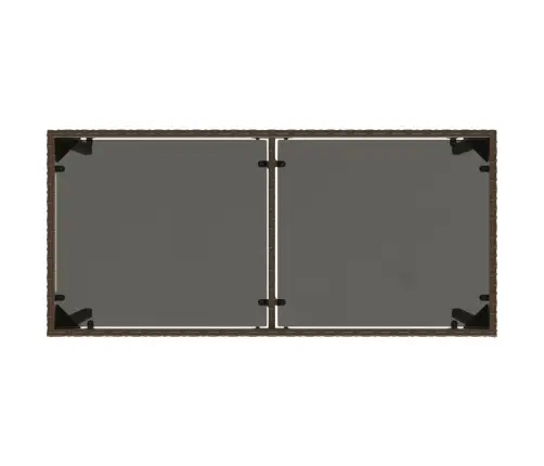 5-Daļīgs Dārza Mēbeļu Komplekts Ar Matračiem, Pe Rotangpalma Vidaxl