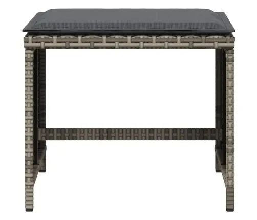 5-Osaline Aiamööbli Komplekt Patjadega, Hall, Polürotang