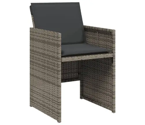 5-Osaline Aiamööbli Komplekt Patjadega, Hall, Polürotang