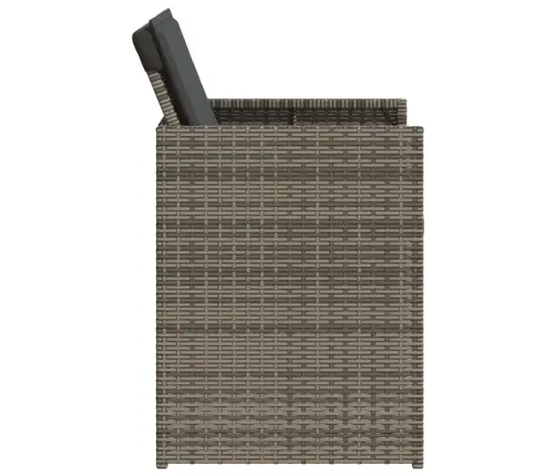 5-Osaline Aiamööbli Komplekt Patjadega, Hall, Polürotang