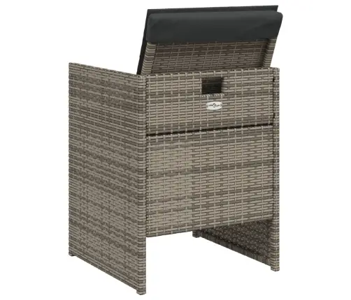 5-Osaline Aiamööbli Komplekt Patjadega, Hall, Polürotang