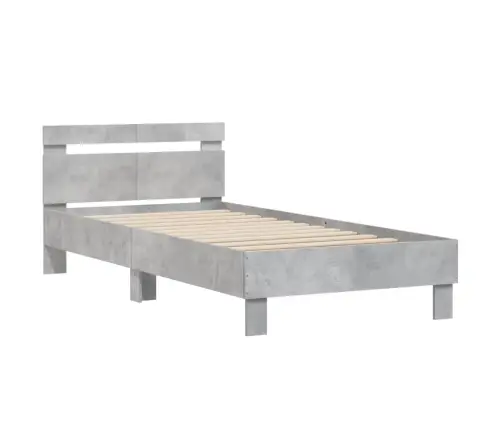 Voodiraam Peatsiga, Betoonhall, 100X 200 cm Tehispuit