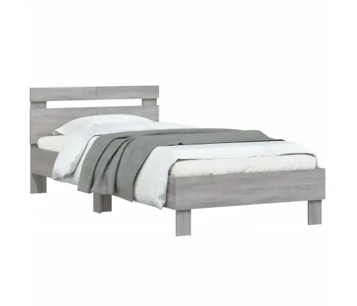 Lovos Rėmas Su Galvūgaliu, Pilkas Ąžuolo, 100X200cm Mediena