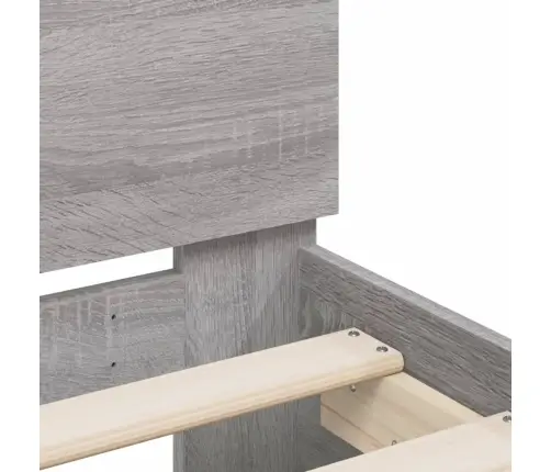 Lovos Rėmas Su Galvūgaliu, Pilkas Ąžuolo, 100X200cm Mediena