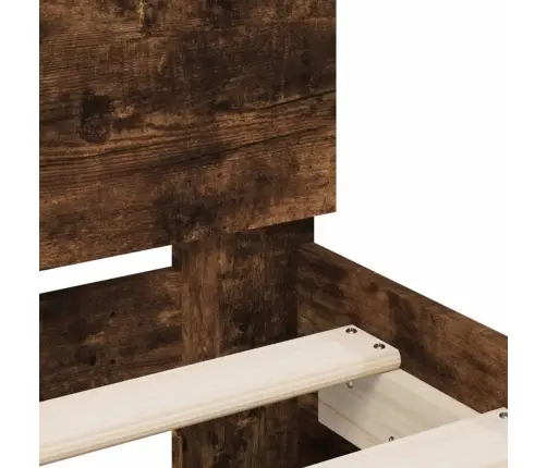 Gulta Bez Matrača, Ar Galvgali, Ozola Krāsa, 90X200 Cm Vidaxl Gulta Bez Matrača, Ar Galvgali, Ozola Krāsa, 90X200 Cm Vidaxl