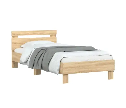 Lovos Rėmas Su Galvūgaliu, Ąžuolo, 90X190cm Apdirbta Mediena