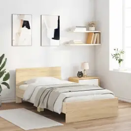 Gultas Rāmis Ar Galvgali, Ozola, 100X200 Cm, Inženierijas Koks Vidaxl Gultas Rāmis Ar Galvgali, Ozola, 100X200 Cm, Inženierijas Koks Vidaxl