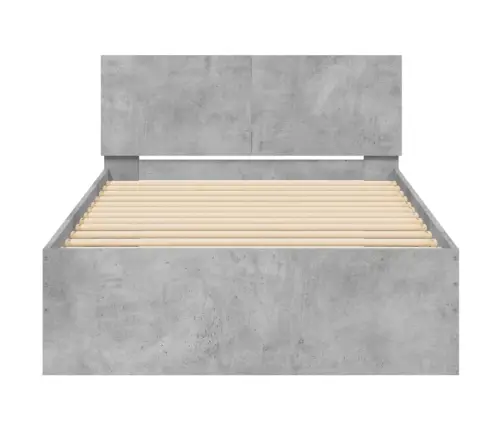 Voodiraam Peatsiga, Betoonhall, 100X 200 cm Tehispuit