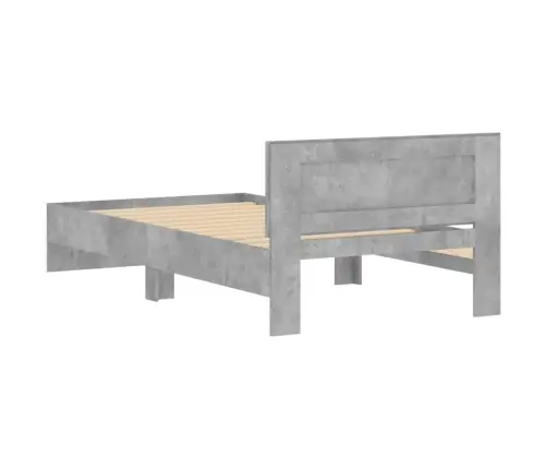 Voodiraam Peatsiga, Betoonhall, 100X 200 cm Tehispuit