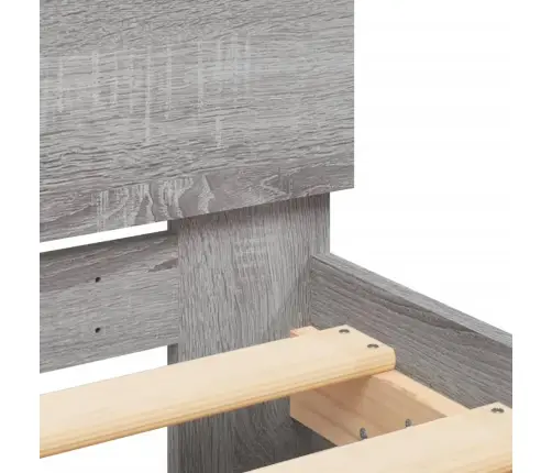 Lovos Rėmas Su Galvūgaliu, Pilkas Ąžuolo, 90X190cm Mediena