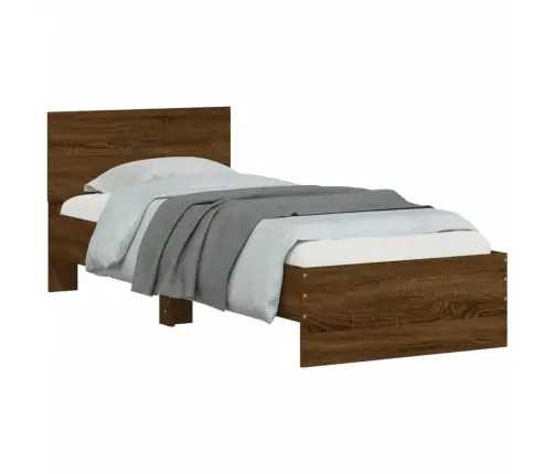 Lovos Rėmas Su Galvūgaliu/Be Čiužinio, Ruda, 75X190Cm