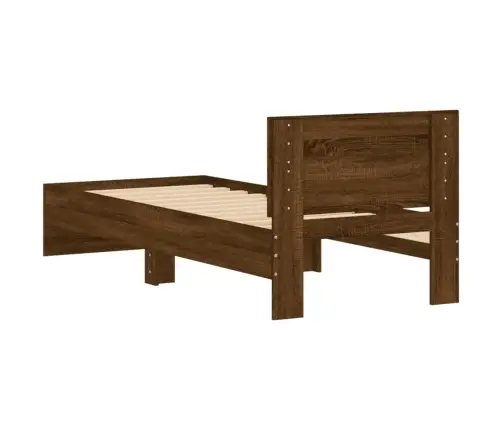 Lovos Rėmas Su Galvūgaliu/Be Čiužinio, Ruda, 75X190Cm