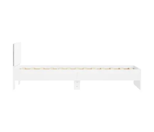 Gultas Rāmis Ar Galvgali Un Led, Balts, 90X200 Cm Vidaxl Gultas Rāmis Ar Galvgali Un Led, Balts, 90X200 Cm Vidaxl