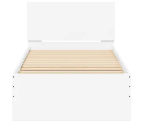 Lovos Rėmas Su Galvūgaliu Ir Led Lemputėmis, Baltas, 75X190Cm