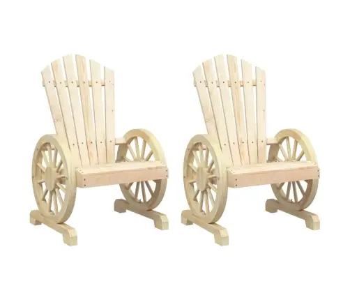 Sodo Adirondack Kėdės, 2Vnt., Eglės Medienos Masyvas