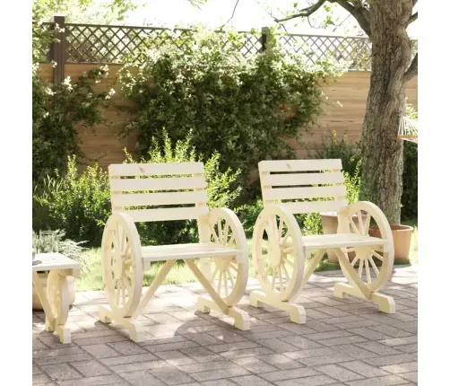 Dārza Krēsli, 2 Gab., 58X58X78,5 Cm, Egles Masīvkoks Vidaxl