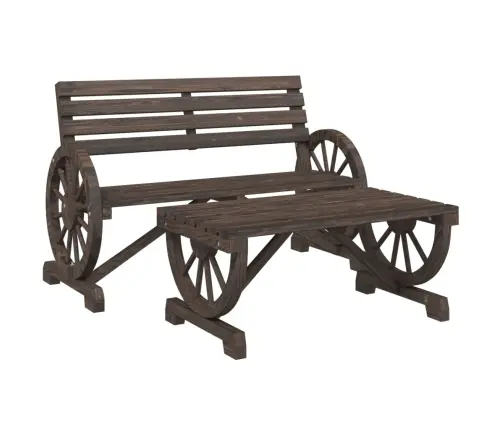 2-Daļīgs Dārza Atpūtas Mēbeļu Komplekts, Egles Masīvkoks Vidaxl