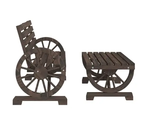 2-Daļīgs Dārza Atpūtas Mēbeļu Komplekts, Egles Masīvkoks Vidaxl