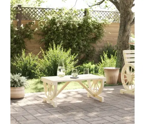 Sodo Kavos Staliukas, 90X50X40cm Eglės Medienos Masyvas