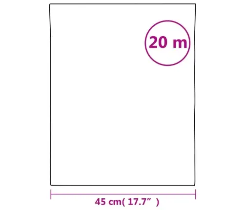 Loga Plēve, Matēta, Strīpas, 45X2000 Cm, Pvc Vidaxl