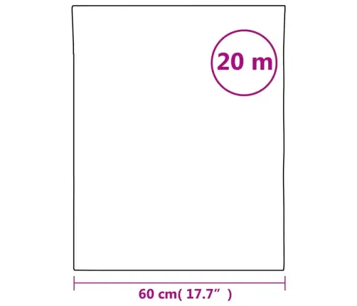 Loga Plēve, Matēta, Strīpas, 60X2000 Cm, Pvc Vidaxl