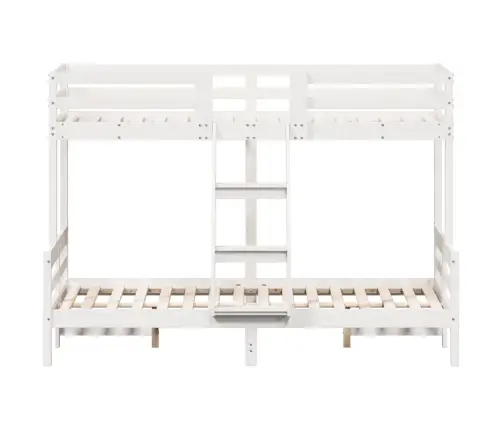 Narivoodi, 80X200/120X200 cm Valge, Männipuit