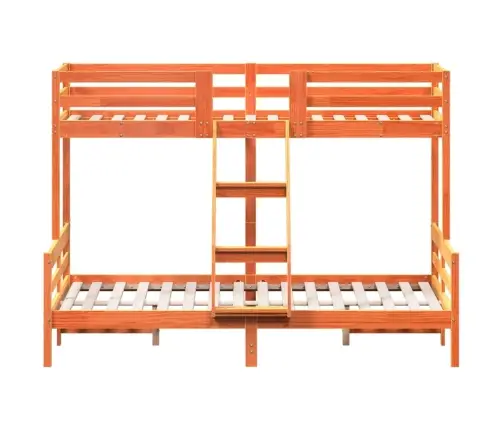 Dviaukštė Lova, 80X200/140X200cm Vaško Ruda, Pušies Masyvas