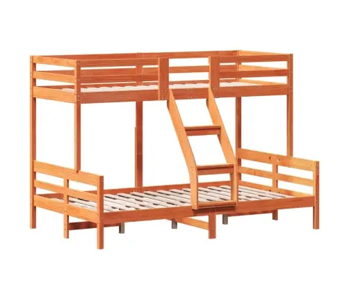 Narivoodi, 90X200/120X200 cm Vahapruun, Männipuit