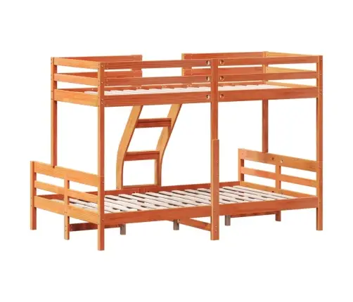 Narivoodi, 90X200/120X200 cm Vahapruun, Männipuit