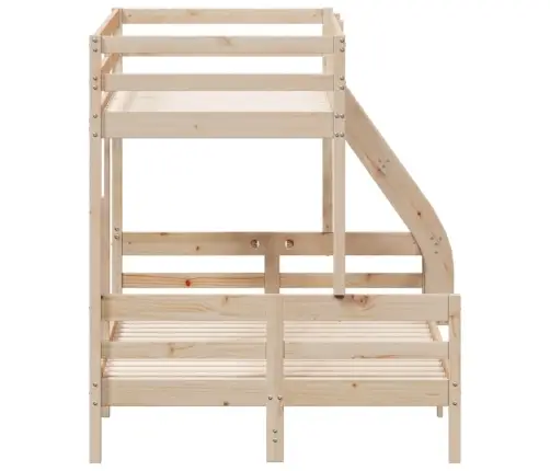 Divstāvu Gulta, 80X200/120X200 Cm, Priedes Masīvkoks Vidaxl