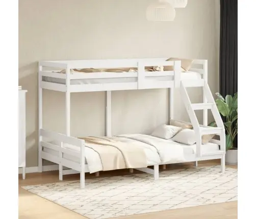 Narivoodi, 80X200/120X200 cm Valge, Männipuit