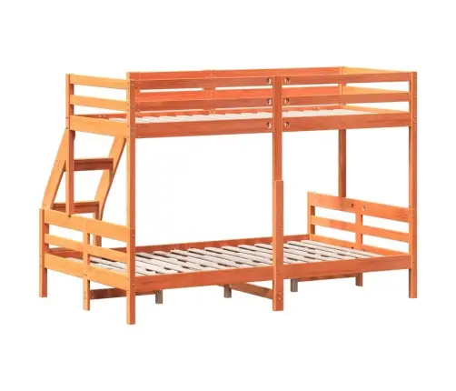 Dviaukštė Lova, 80X200/120X200cm Vaško Ruda, Pušies Masyvas