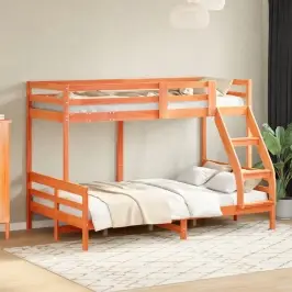 Narivoodi, 80X200/120X200 cm Vahapruun, Männipuit