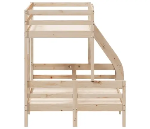 Divstāvu Gulta, 90X200/120X200 Cm, Priedes Masīvkoks Vidaxl