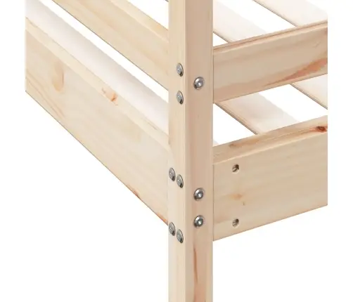 Divstāvu Gulta, 90X200/120X200 Cm, Priedes Masīvkoks Vidaxl