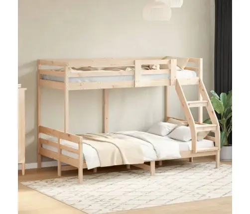 Divstāvu Gulta, 90X200/120X200 Cm, Priedes Masīvkoks Vidaxl