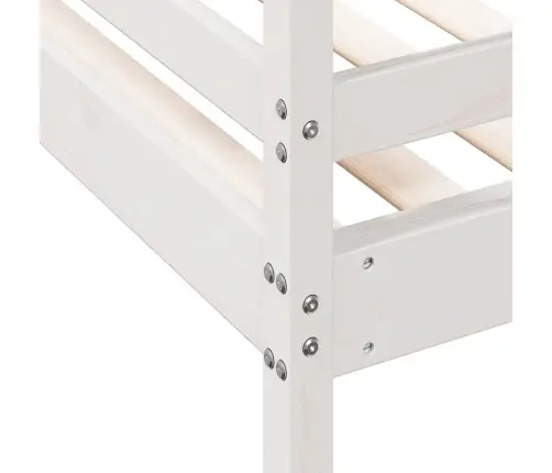 Divstāvu Gulta, 90X200/120X200 Cm, Balta, Priedes Masīvkoks Vidaxl Divstāvu Gulta, 90X200/120X200 Cm, Balta, Priedes Masīvkoks Vidaxl