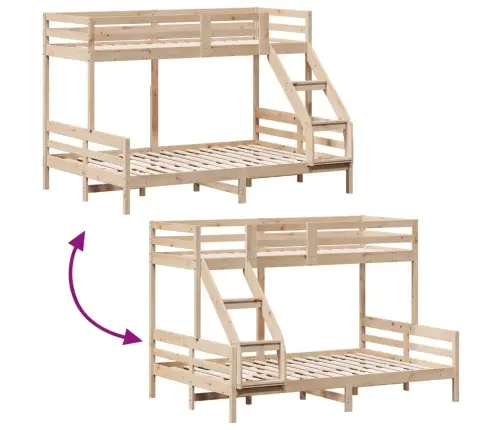 Narivoodi, 90X200/140X200 cm Männipuit