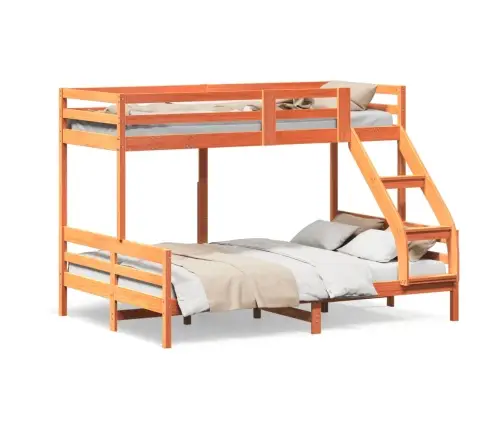 Narivoodi, 90X200/140X200 cm Vahapruun, Männipuit