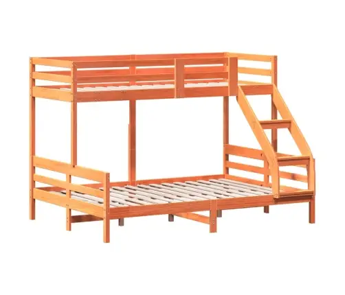 Narivoodi, 90X200/140X200 cm Vahapruun, Männipuit