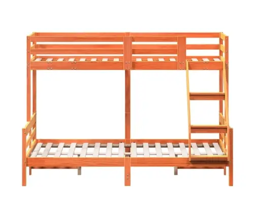 Narivoodi, 90X200/140X200 cm Vahapruun, Männipuit