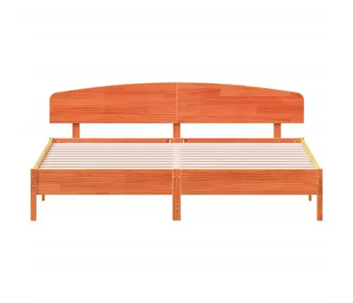 Voodiraam Ilma Madratsita, Vahapruun, 180 X 200 cm Männipuit