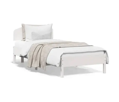 Voodiraam Ilma Madratsita, Valge, 90 X 200 cm Männipuit