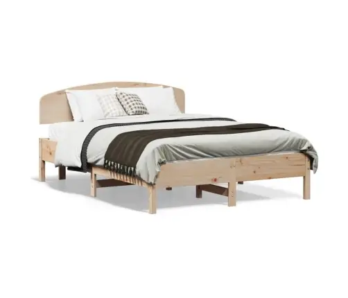 Gulta Bez Matrača, 140X190 Cm, Priedes Masīvkoks Vidaxl