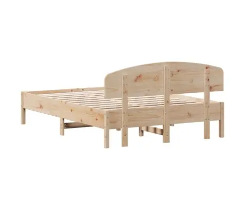 Gulta Bez Matrača, 140X190 Cm, Priedes Masīvkoks Vidaxl