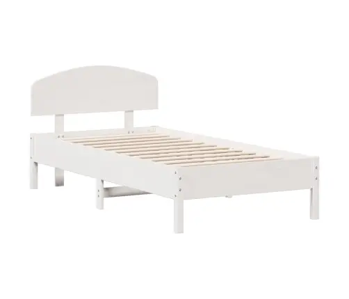Lovos Rėmas Be Čiužinio, Balta, 90X190cm Pušies Masyvas