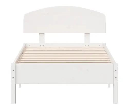 Lovos Rėmas Be Čiužinio, Balta, 90X190cm Pušies Masyvas