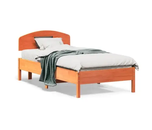 Voodiraam Ilma Madratsita, Vahapruun, 75 X 190 cm Männipuit