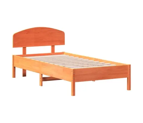 Voodiraam Ilma Madratsita, Vahapruun, 75 X 190 cm Männipuit